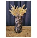 Countryfield Non-branded Decoratietak Astilbe Led 90 Cm Hout/veren Lichtbruin