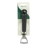 Sola Sola Bieropener - Flessenopener - Roestvrij Staal - Vaatwasserbestendig - 18.5cm - Zilver en Zwart