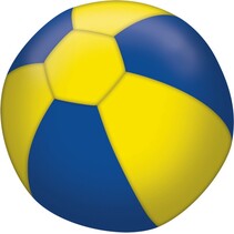 Ballonhoes Junior 27,5 Cm - Textiel Blauw/geel -  4-delig