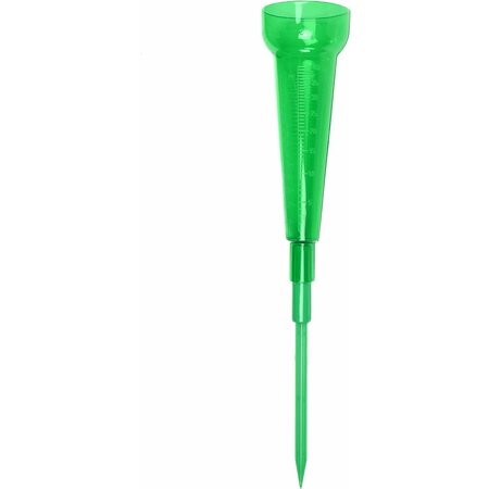 Benson Regenmeter - Liter en mm Aanduiding - Groen - Inclusief Spies - 24 cm