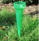 Benson Regenmeter - Liter en mm Aanduiding - Groen - Inclusief Spies - 24 cm