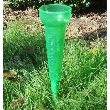 Benson Regenmeter - Liter en mm Aanduiding - Groen - Inclusief Spies - 24 cm