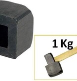 Benson Rubberen opzetstuk - voor hamers - universeel - zwart - 1 kilo