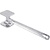 Quttin Keukenhamer  - Vleesklopper - Vleeshamer - Zilver aluminium - 1 stuks