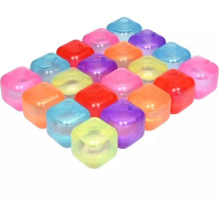 Benson Herbruikbare ijsblokjes - Kleurrijk en duurzaam - BPA-vrij - 20 stuks