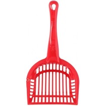 Hondenpoep schepje - Kattenbak schepje - Rood - 28 cm