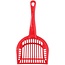 Merkloos Hondenpoep schepje - Kattenbak schepje - Rood - 28 cm