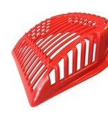 Merkloos Hondenpoep schepje - Kattenbak schepje - Rood - 28 cm