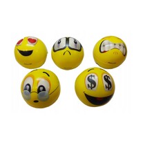Emoji Stressbal 3 Stuks  – 6 cm -  Medium Density