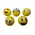 Eurobatt Emoji Stressbal 3 Stuks  – 6 cm -  Medium Density