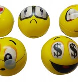 Eurobatt Emoji Stressbal 12 Stuks  – 6 cm -  Medium Density