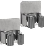 Orion Gereedschap Houders - Stalen Zelfklevend - 2 Stuks - Voor Moppen en Bezem