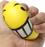 Merkloos Emoji Stressbal - Smiley - 12 Stuks – 6 cm - Medium Density