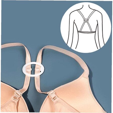 Merkloos BH Clips – BH Clip Achterkant – BH Bandjes Tegen Afzakkende – Set van 12