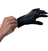 Steridrom TPE Wegwerp handschoenen - Voedselveilig - Poedervrij XL - Zwart - 500 Stuks