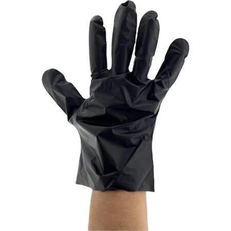 Steridrom TPE Wegwerp handschoenen - Voedselveilig - Poedervrij L - Zwart - 500 Stuks