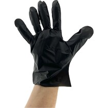 TPE Wegwerp handschoenen - Voedselveilig - Poedervrij M - Zwart - 500 Stuks