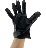 Steridrom TPE Wegwerp handschoenen - Voedselveilig - Poedervrij S - Zwart - 500 Stuks