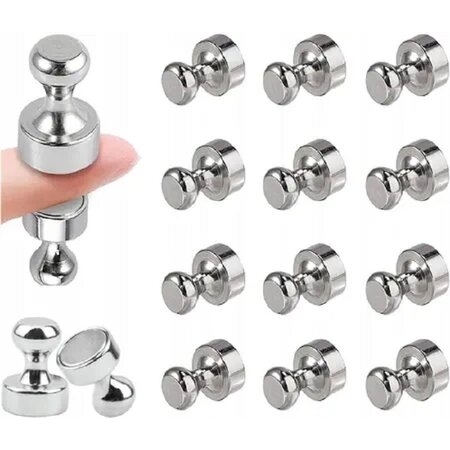 Merkloos Neodymium magneetjes - 16 x 12 mm - Zeer sterke magneet - Koelkast - Whiteboard - 10 stuks