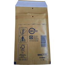 50 Stuks bruine gerecyclede luchtkussenenveloppen - Formaat A/11 - 16.5 x 10 Cm
