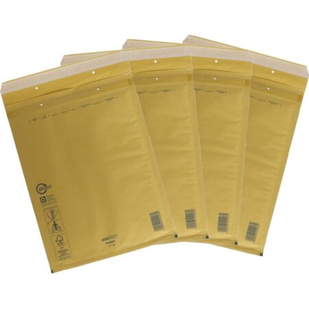 aroFol 50 Bruine gerecyclede luchtkussenenveloppen - Formaat 7/G  - 23 x 34  Cm