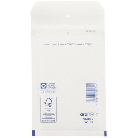 aroFol Luchtkussenenveloppen - B/12 - 120 x 215 mm - Wit - 200 stuks