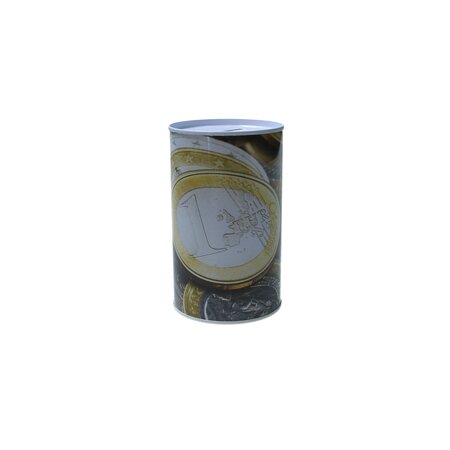 Danyson Spaarpot blik euro biljet XL - 20 cm - Assorti