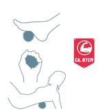 Merkloos Massagebal Professionele Triggerpoint Bal – 7 cm Hoge Dichtheid Massagestekels – Lacrossebal – Rood