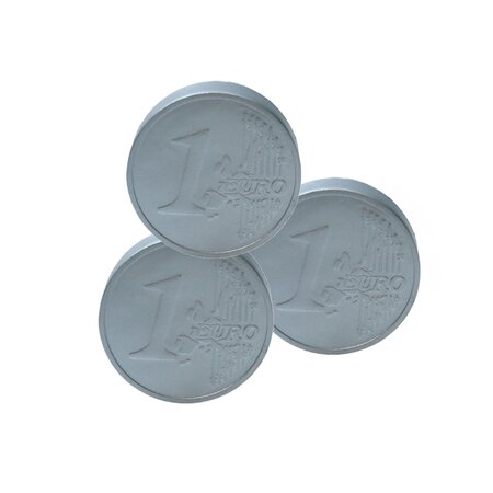 Merkloos Anti-stress Euro munt - Stressbal - Set van 3