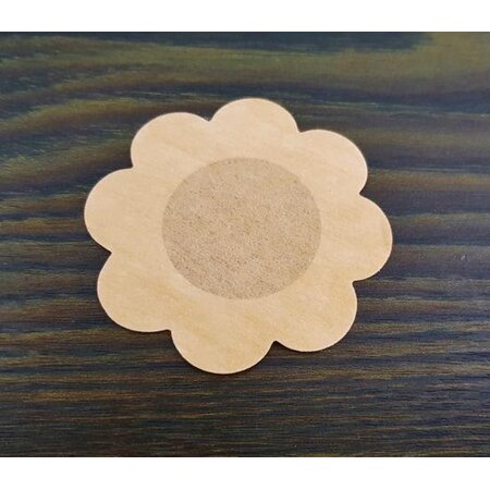 Merkloos Tepel Sticker 5 Paar - 10 stuks - Tepel Cover - Nipple Patch - Tepel Bescherming - Beige