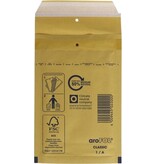 Merkloos 20 Stuks bruine gerecyclede luchtkussenenveloppen - Formaat A/11 - 16.5 x 10 Cm