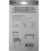 Benson Anti-krasvilt -Beschermvilt - 24mm Meubelviltglijders (24 stuks)
