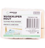Benson Benson Wasknijpers Hout - 50 stuks