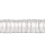 Merkloos Set waslijn met een haak + 50 wasknijpers - Drooglijn - Waslijndraad - Wit - 20 m