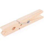 Merkloos Wasknijpers - 50 stuks - Hout - 7 cm - Wasspelden - Knijpers - Was ophangen