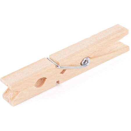 Merkloos Wasknijpers - 50 stuks - Hout - 7 cm - Wasspelden - Knijpers - Was ophangen