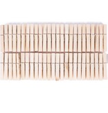 Merkloos Wasknijpers - 50 stuks - Hout - 7 cm - Wasspelden - Knijpers - Was ophangen