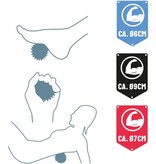 Merkloos Massagebal Professionele Triggerpoint Bal - Hoge Dichtheid Massagestekels – Lacrossebal – Set van 3