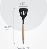 Hescom Siliconen Open Spatel met Anti-aanbaklaag - Keukengerei met Ergonomisch Design