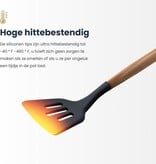 Hescom Siliconen Open Spatel met Anti-aanbaklaag - Keukengerei met Ergonomisch Design