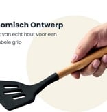 Hescom Siliconen Open Spatel met Anti-aanbaklaag - Keukengerei met Ergonomisch Design