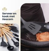 Hescom Siliconen Open Spatel met Anti-aanbaklaag - Keukengerei met Ergonomisch Design