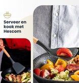 Hescom Siliconen Gesloten Spatel met Anti-aanbaklaag - Keukengerei met Ergonomisch Design
