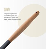 Hescom Siliconen Gesloten Spatel met Anti-aanbaklaag - Keukengerei met Ergonomisch Design