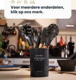 Hescom Siliconen Gesloten Spatel met Anti-aanbaklaag - Keukengerei met Ergonomisch Design