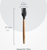 Hescom Siliconen Bakkwast met Anti-aanbaklaag - Keukengerei met Ergonomisch Design
