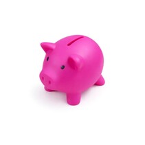 Spaarvarken - Spaarpot - 8 cm- Fuchsia roze - PVC
