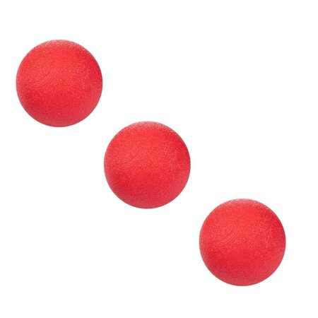Merkloos Handtrainers Massage bal – Professionele Triggerpoint Lacrosse – set van 3 - Rood