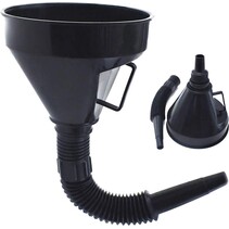 Trechter voor benzine, diesel en petroleum - Met zeef - Kunststof - ø 13 cm