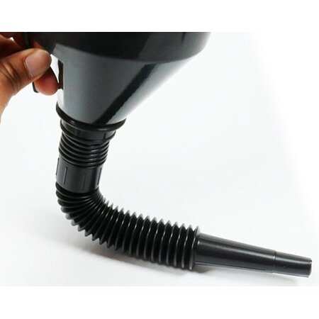 Merkloos Trechter voor benzine, diesel en petroleum - Met zeef - Kunststof - ø 13 cm